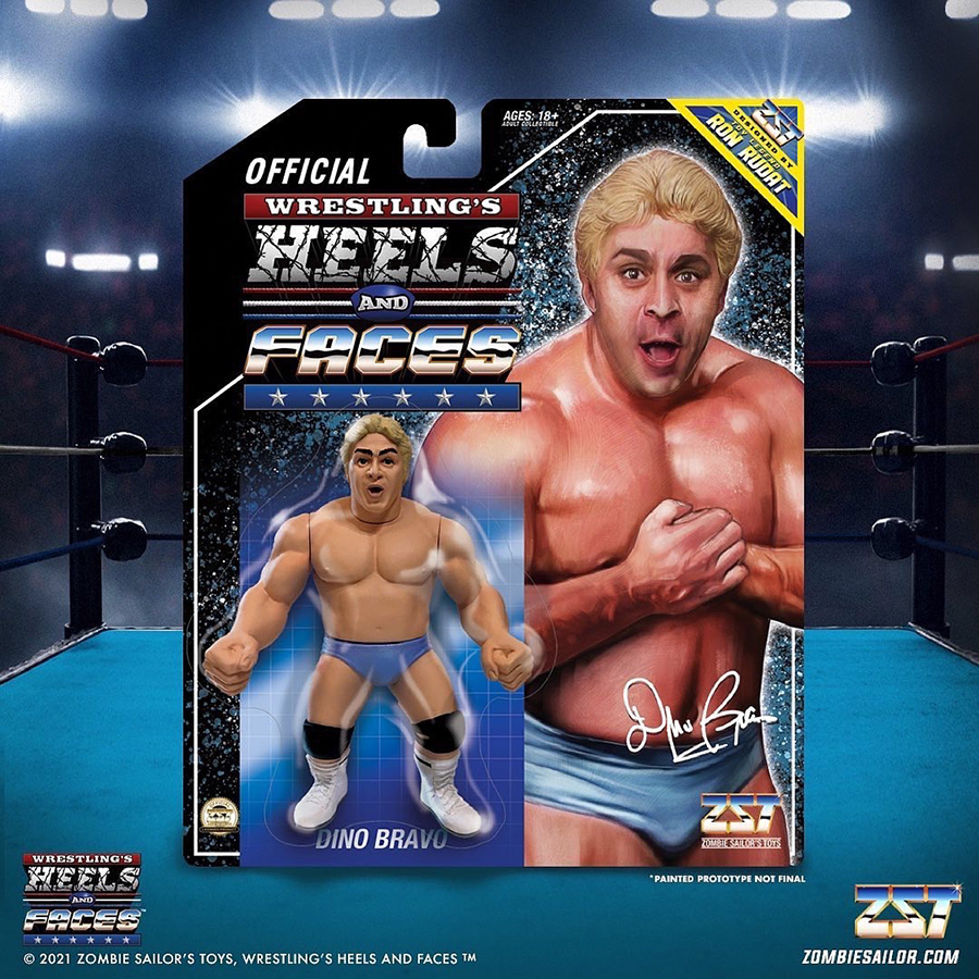 Action Figures ILLUSTRATION  Packaging portraits toys Wrestler