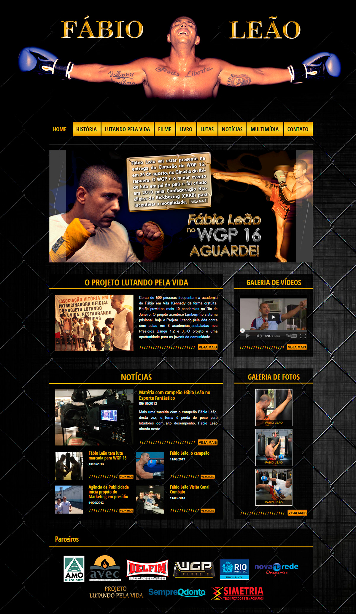 Webdesign Web site Fighter lutador