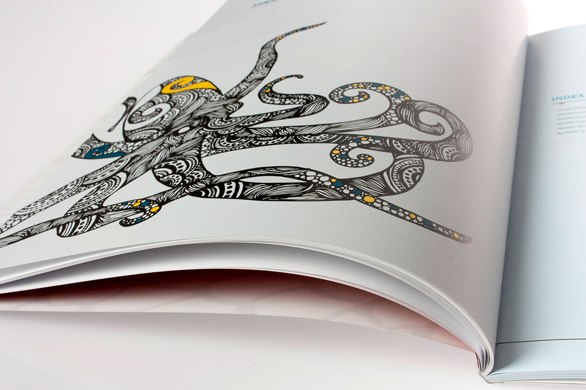 pattern  ink pen free hand Aotearoa  new zealand  tuwharetoa  annual report annual report illustrations