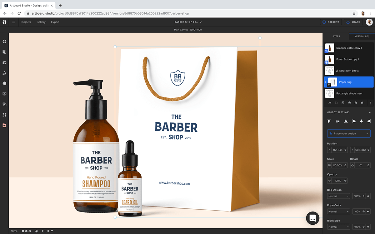 barber brand branding  design template Mockup free Stationery identity artboard studio