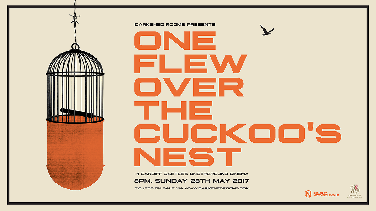 One flew over the cuckoos nest design art ILLUSTRATION  pop up Cinema key art