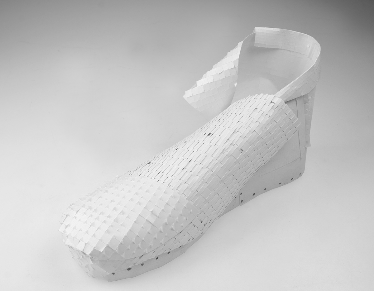 Bristol Paper sneakers shoe sketch prototype sample paper studies experiments Style paper