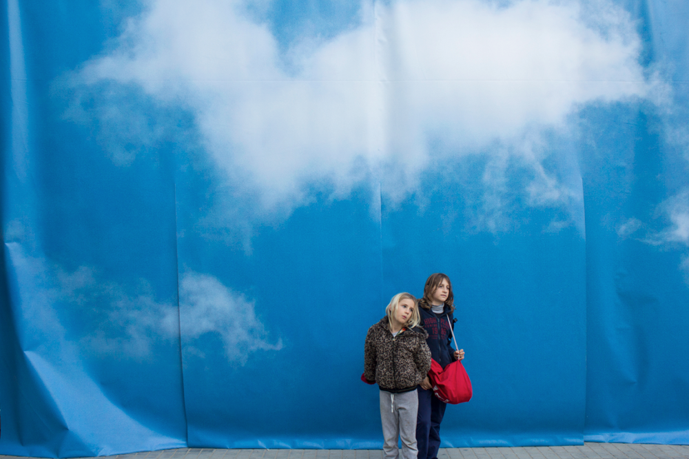 intervention cloud peace art Urban Street interactive installation