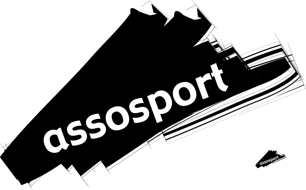 Asossport Calcio dilettanti Logotipo marchio grafica editoriale