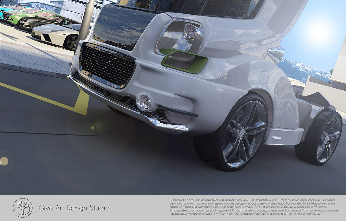 GiveArtDesignStudio industrialdesign Truck Auto