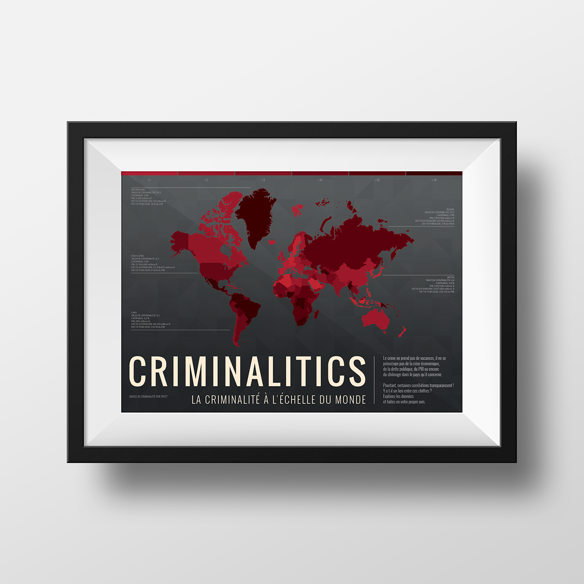 rindone jeremie esiaj heaj world map color colours criminality criminalité Carte dataviz Data data visualisation
