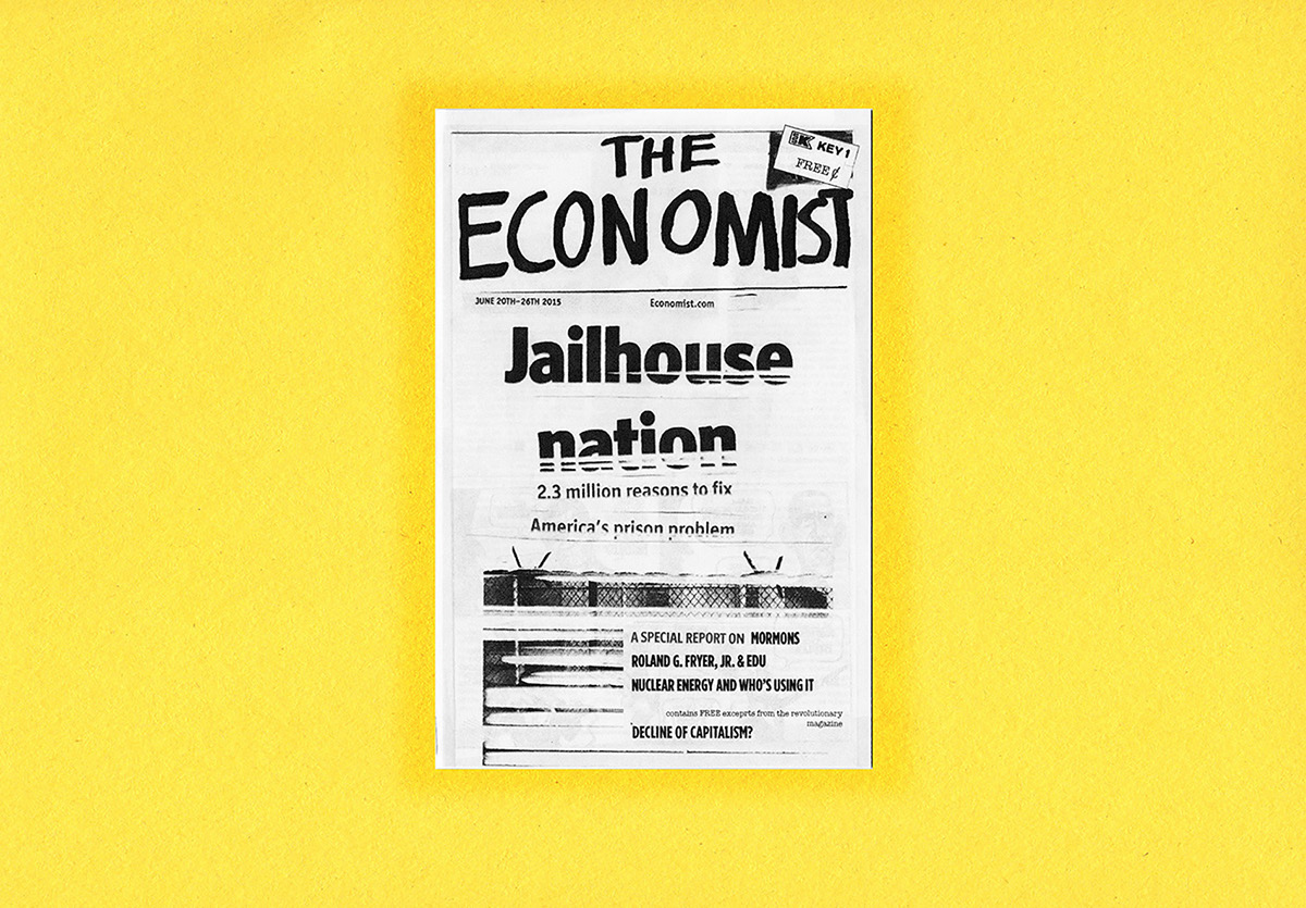 The Economist economics inequality capitalism anarchist political science Communication Design Zine  black and white Booklet newspaper news free magazine politics