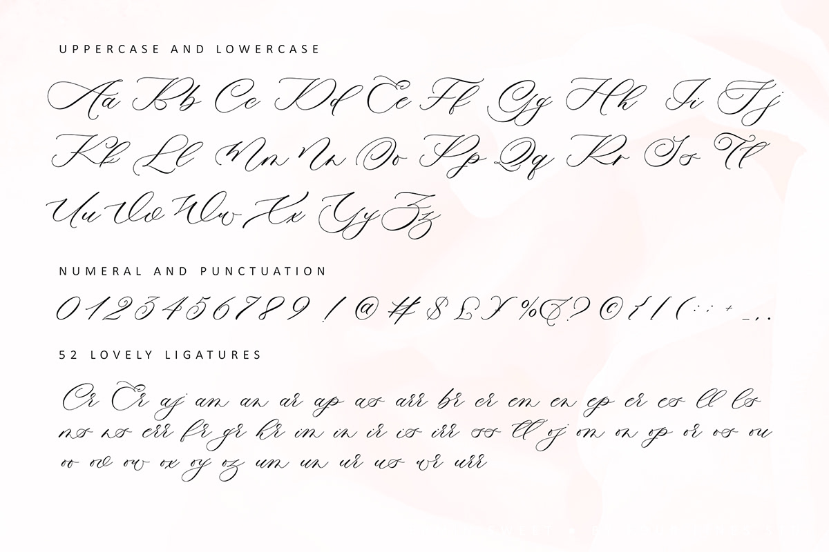 Calligraphy   CalligraphyFont feminine Handlettering moderncalligraphy romancefont romantic font sweetfont weddingfont