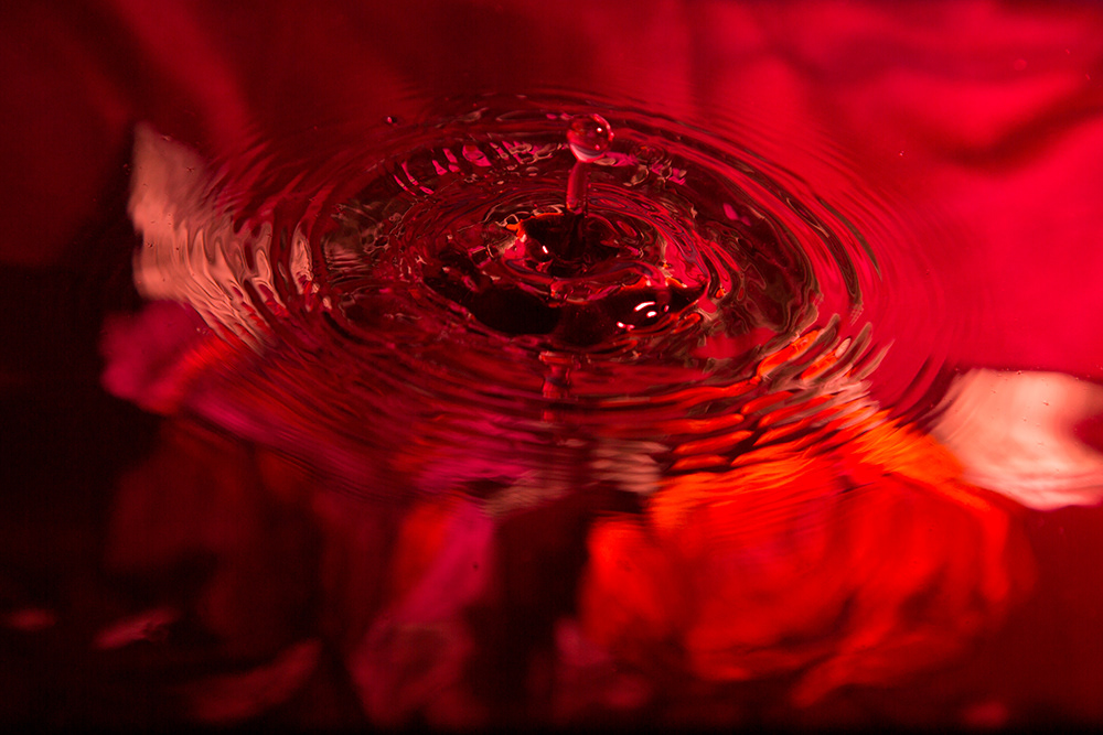 drops colors water macro