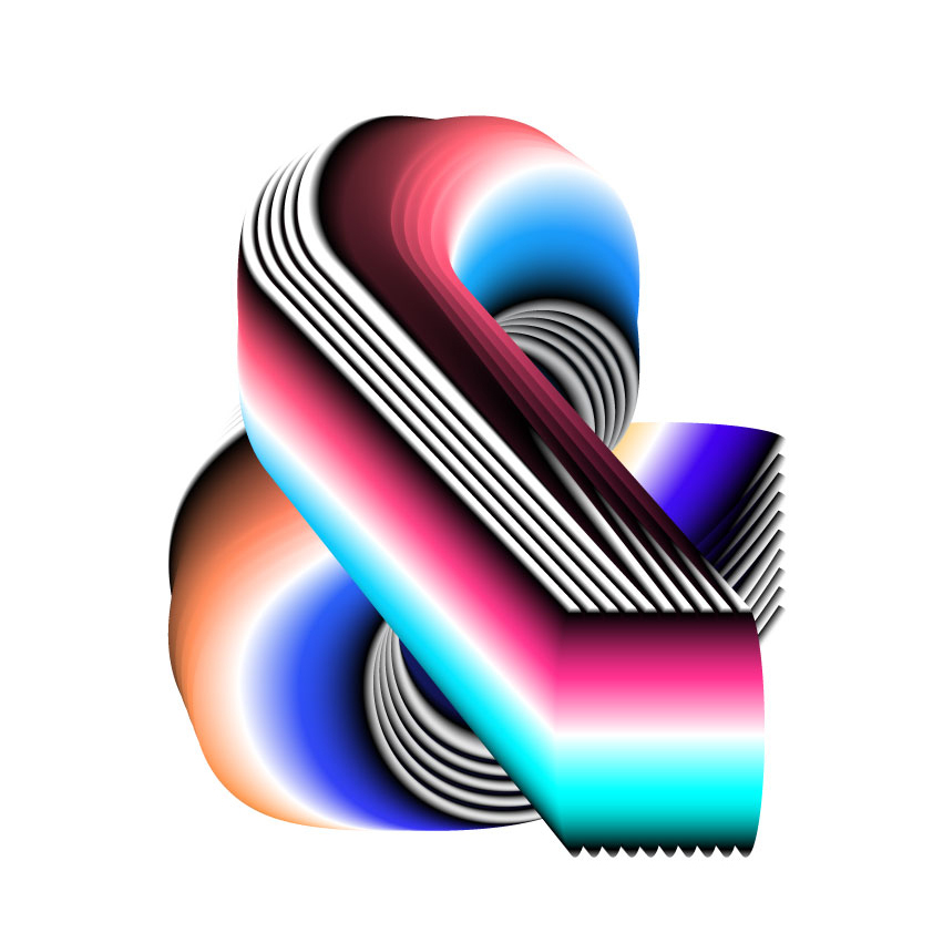 ampersand design experiment typography   lettering Colourful  customtype artwork creative