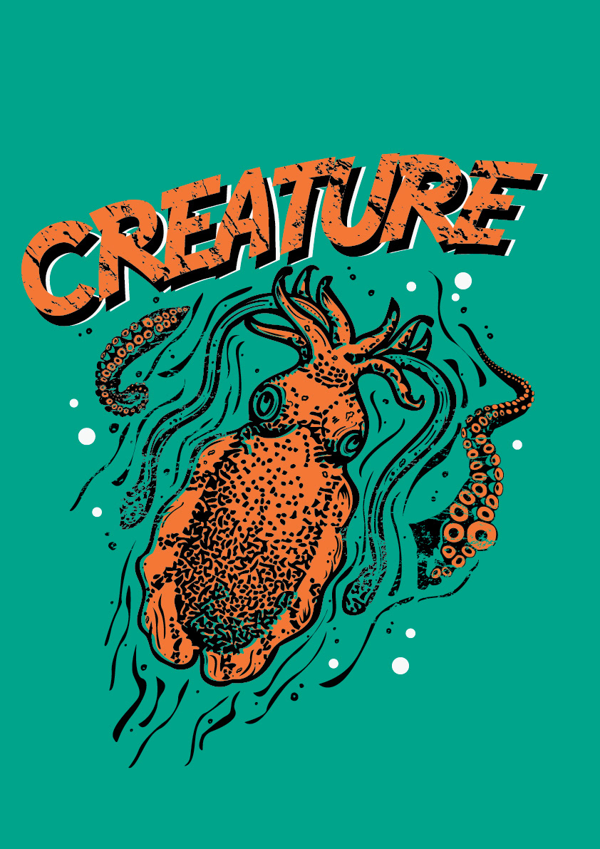 awesome t-shirt cool t-shirt diving divestation Ocean creature octopus Whale jar scuba Squid kraken sea monster