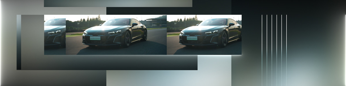 Audi live media car show motion design design 3D