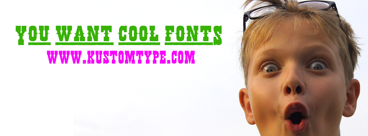 lettering typographica artwork facebook banner special cool colors Fun Custom