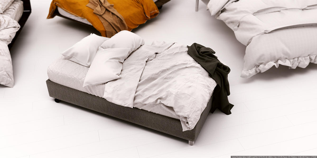 marverlous designer 3D MAX furniture bed chair sofa cloth corona renderer