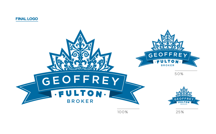 geoffrey fulton broker agent Real estate brand newsletter logo leafs leaf maple