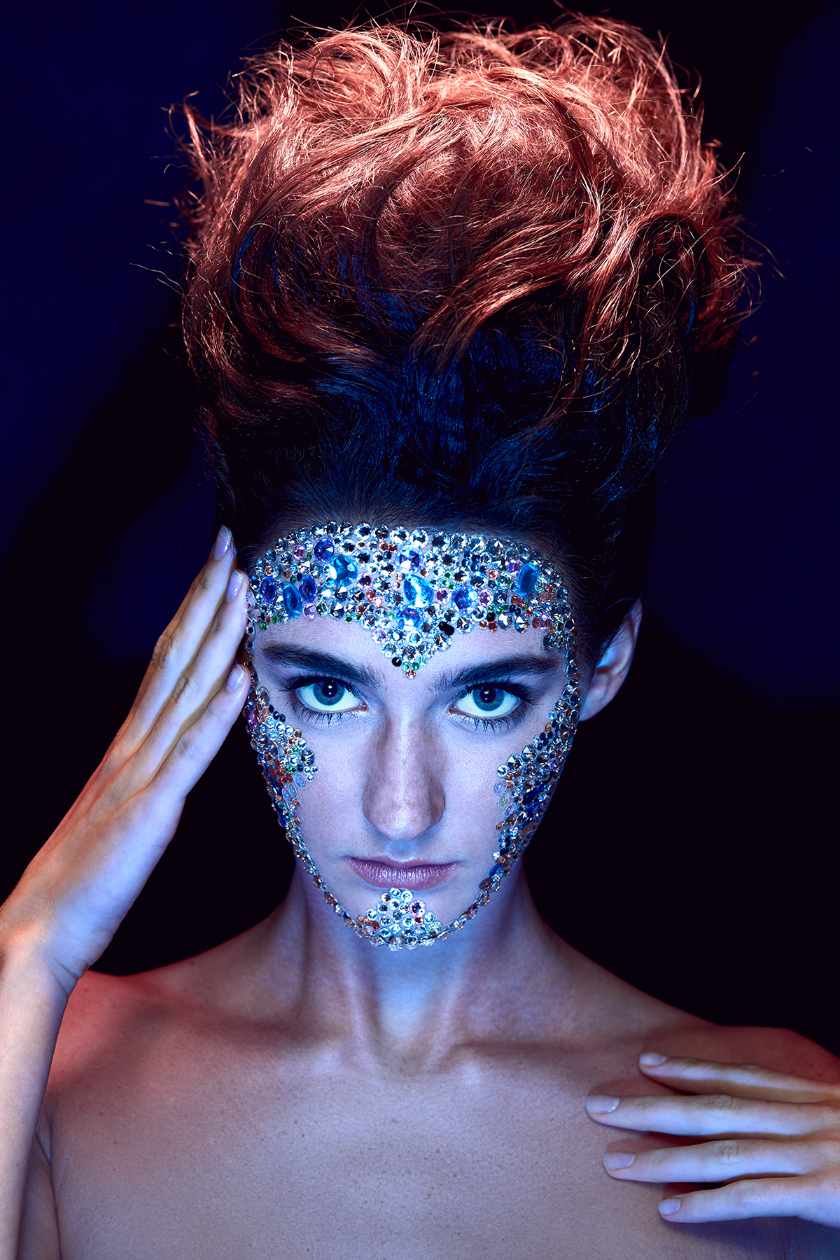 makeup retouch creative crystal model Hong Kong studio victoria chan