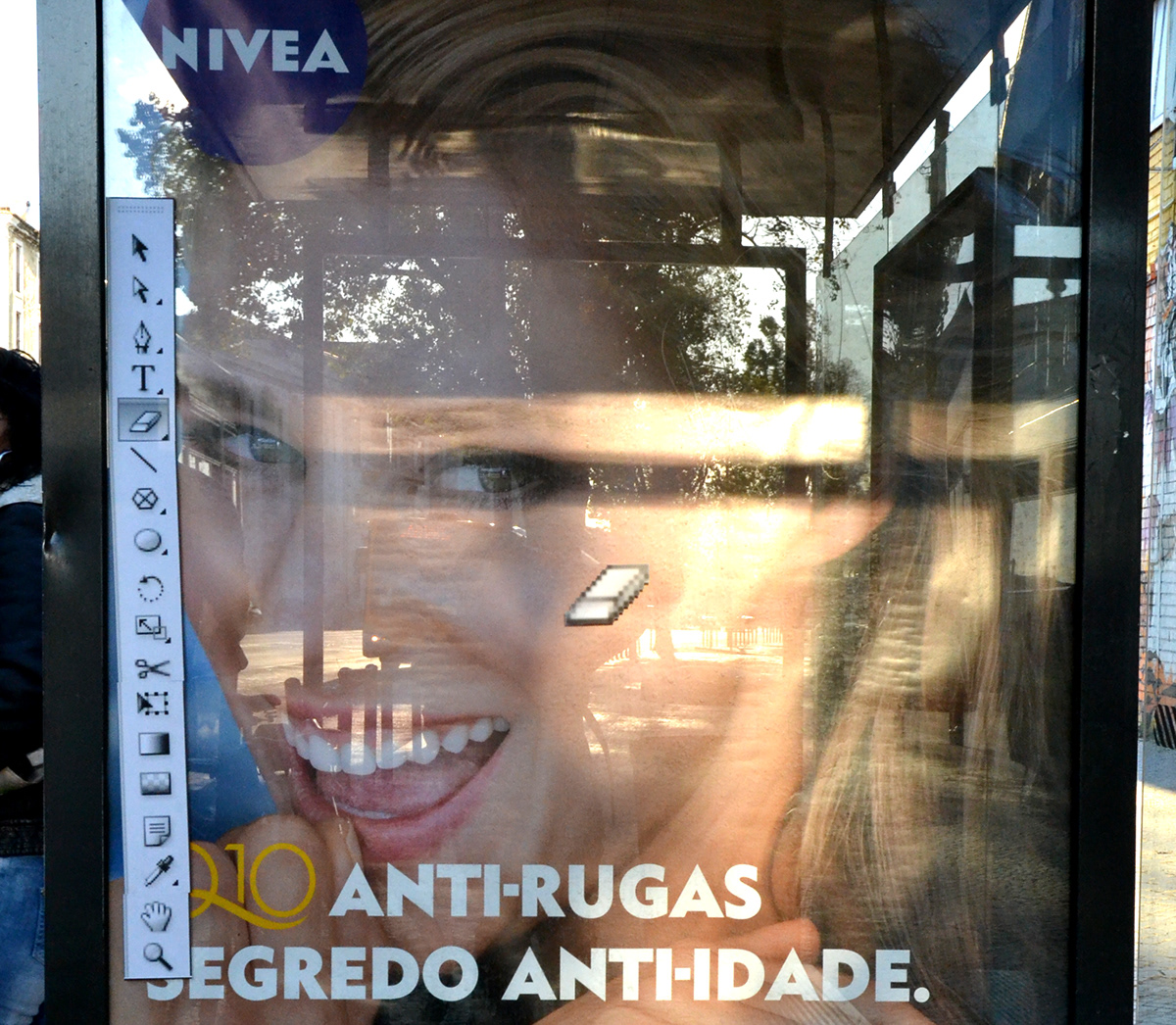 Fashion  nix Lisbon lisboa Portugal Nivea brand publicidade lies lie photoshop Street art crativity