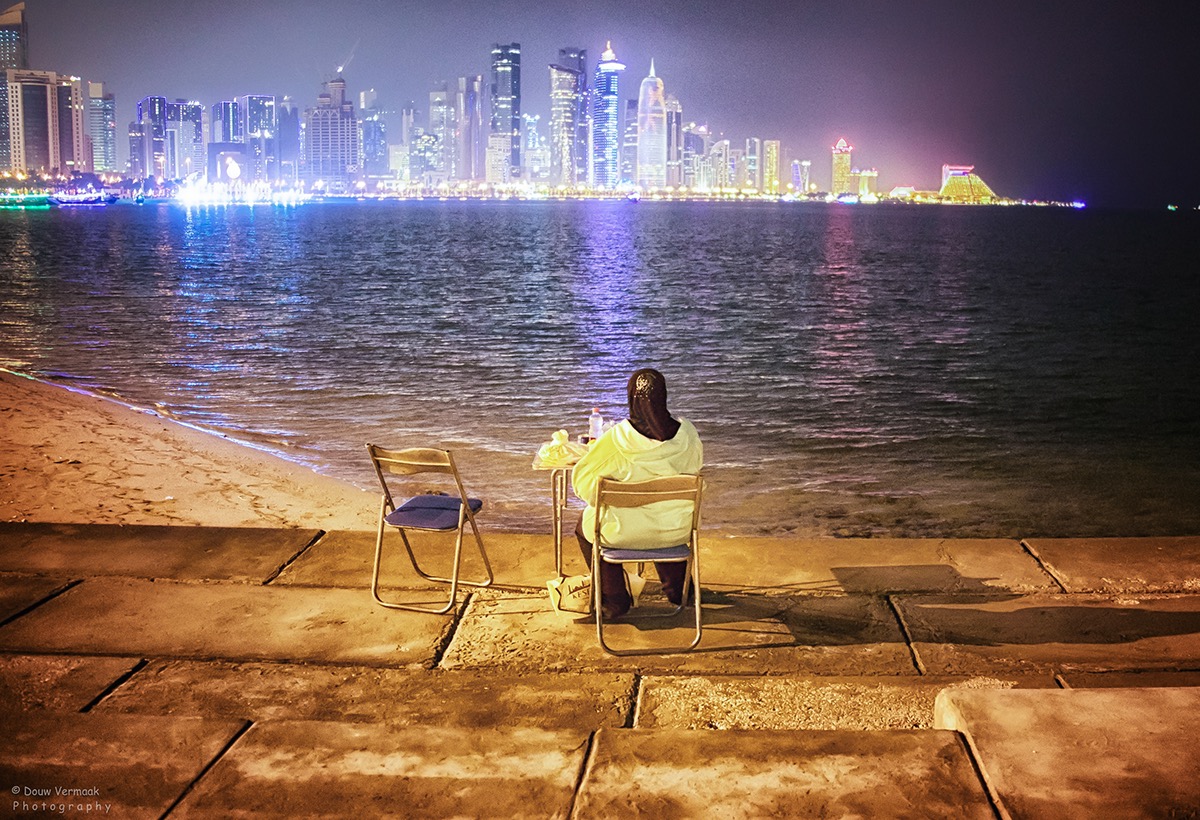 night photography long exposure Qatar doha