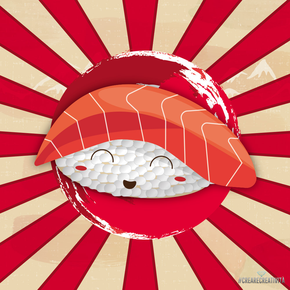 Sushi japan Illustrator vector design art