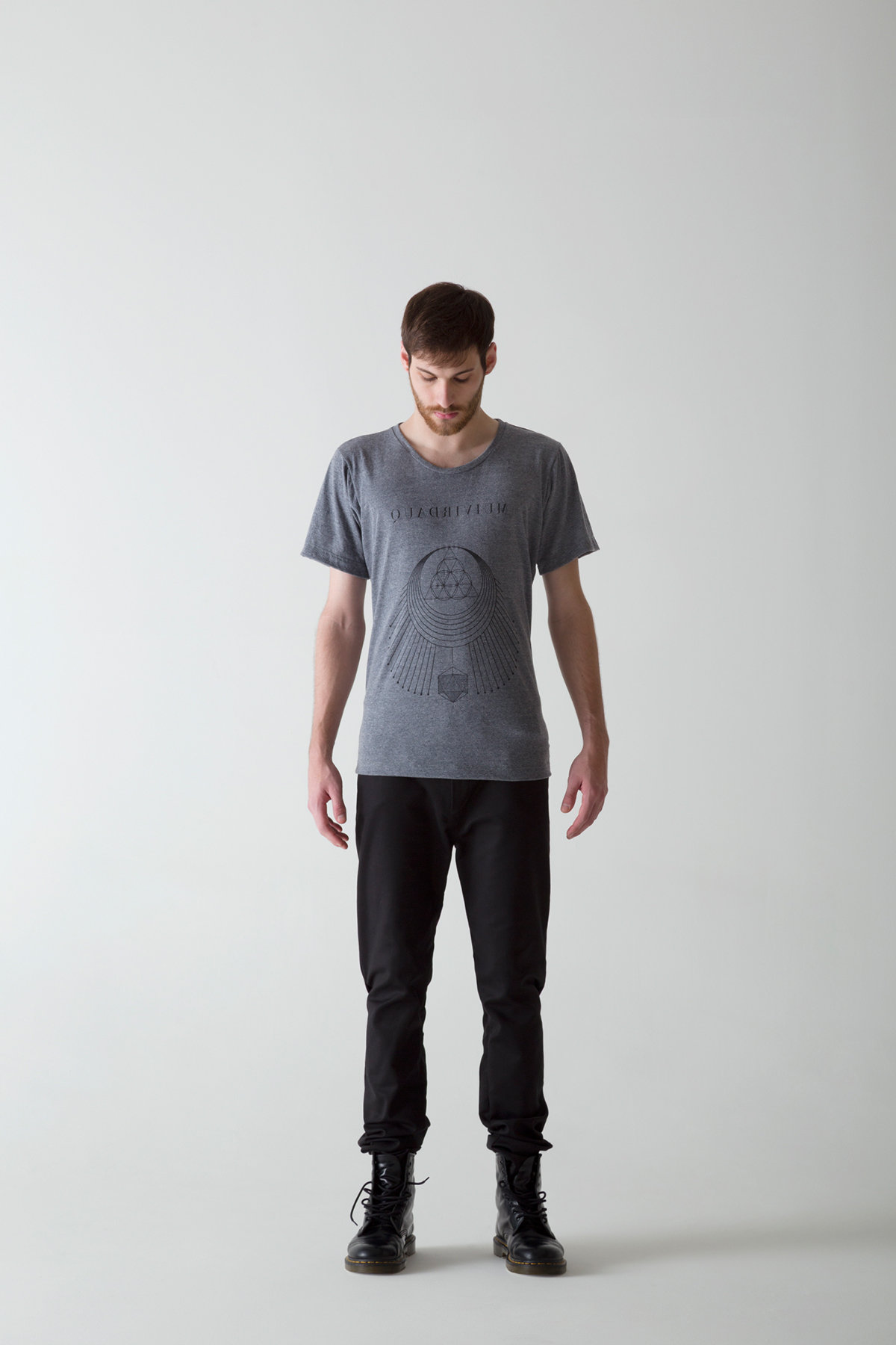 Quadrivium geometry triangle clothes black grey shirt tshirt poster styling 