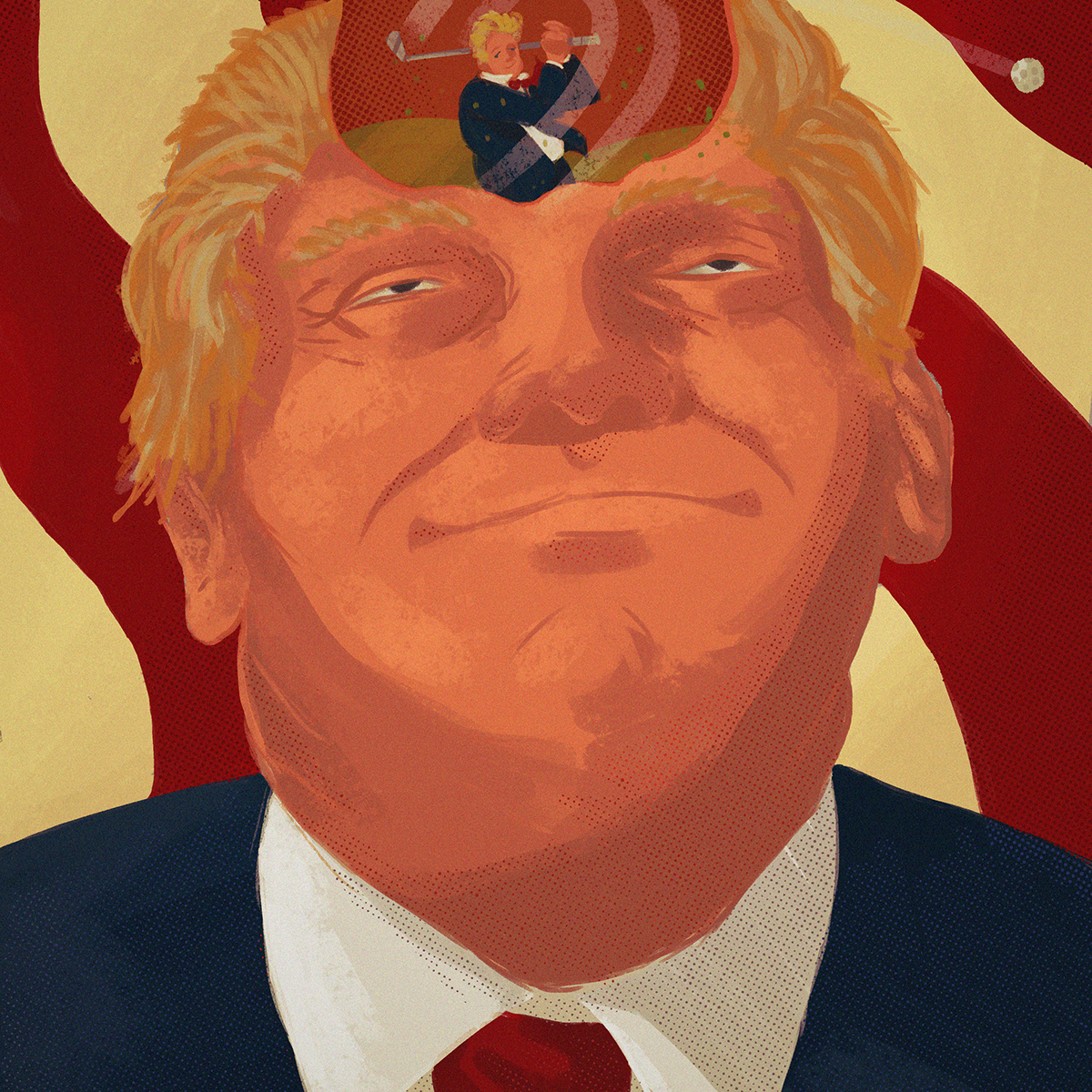 Adobe Portfolio Trump america ILLUSTRATION  editorial art
