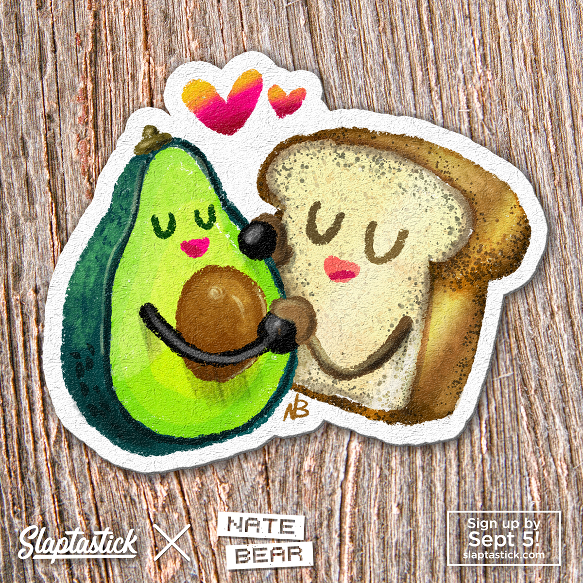 Adobe Portfolio foodie Food  stickers Cartooning  Donuts avocado Coffee snacks Slaptastick