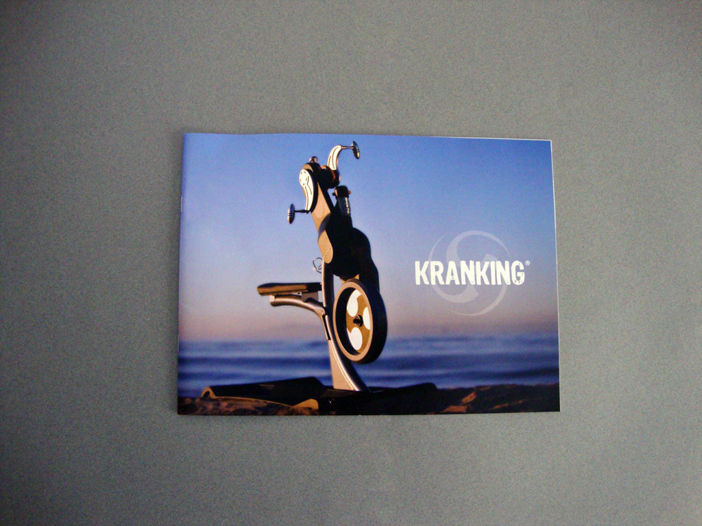 krankcycle brochure Promotional KRANK fitness Layout print