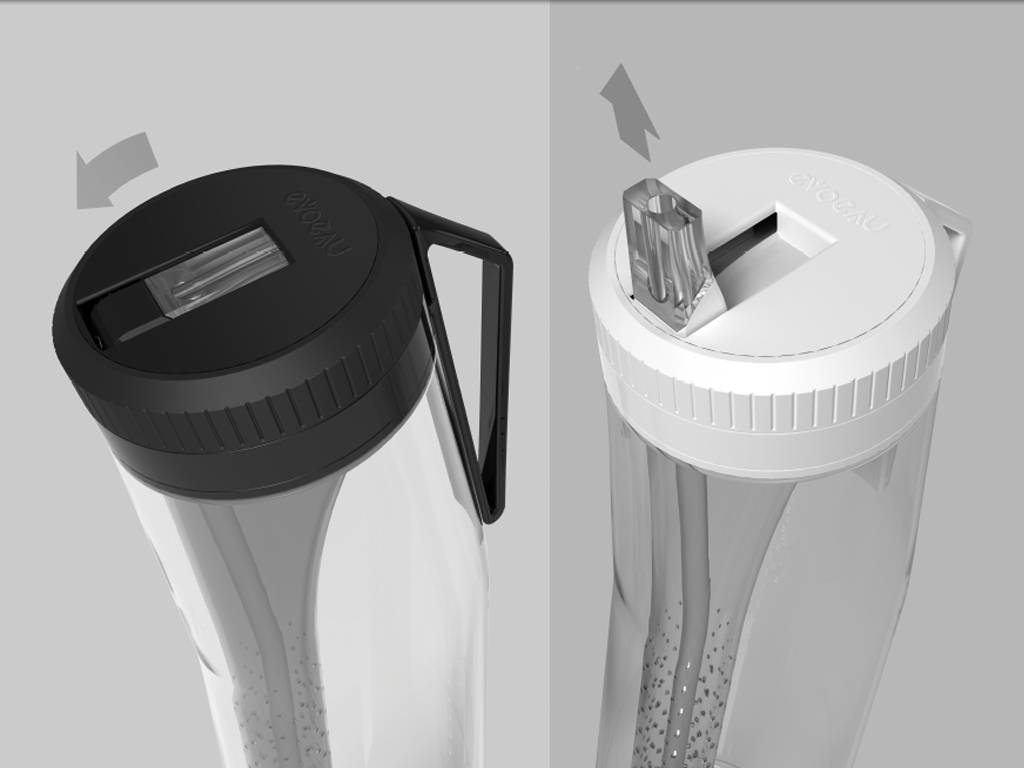 Water Bottle Solidworks 3D model 3d animation market research filter Structure Design
