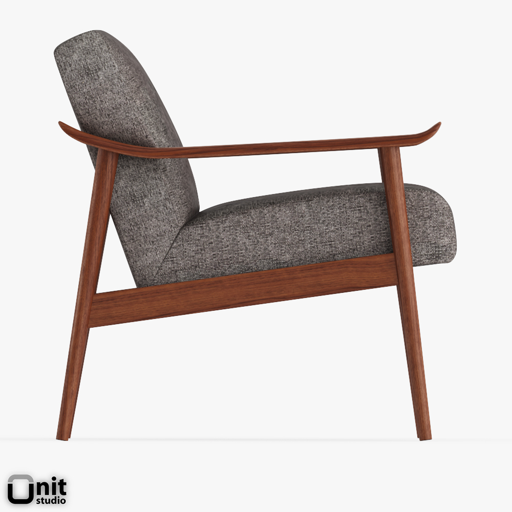 west elm furniture Interior mid-century modern 3d modeling rendering