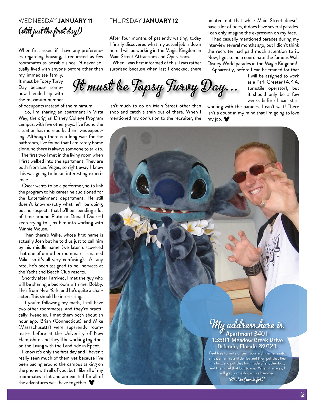 newsletter Disney College Program