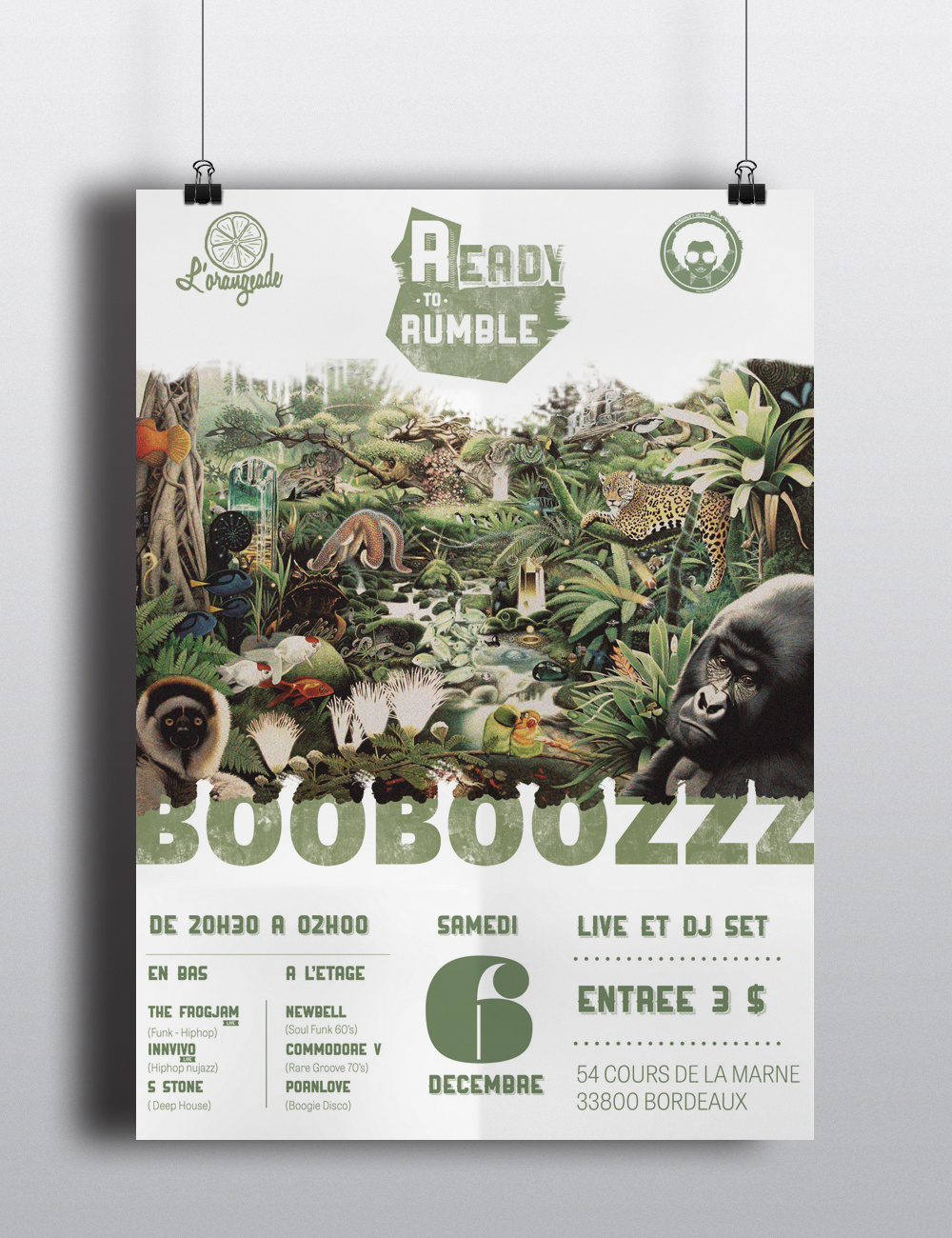 Adobe Portfolio affiche poster orangeade jungle Rumble