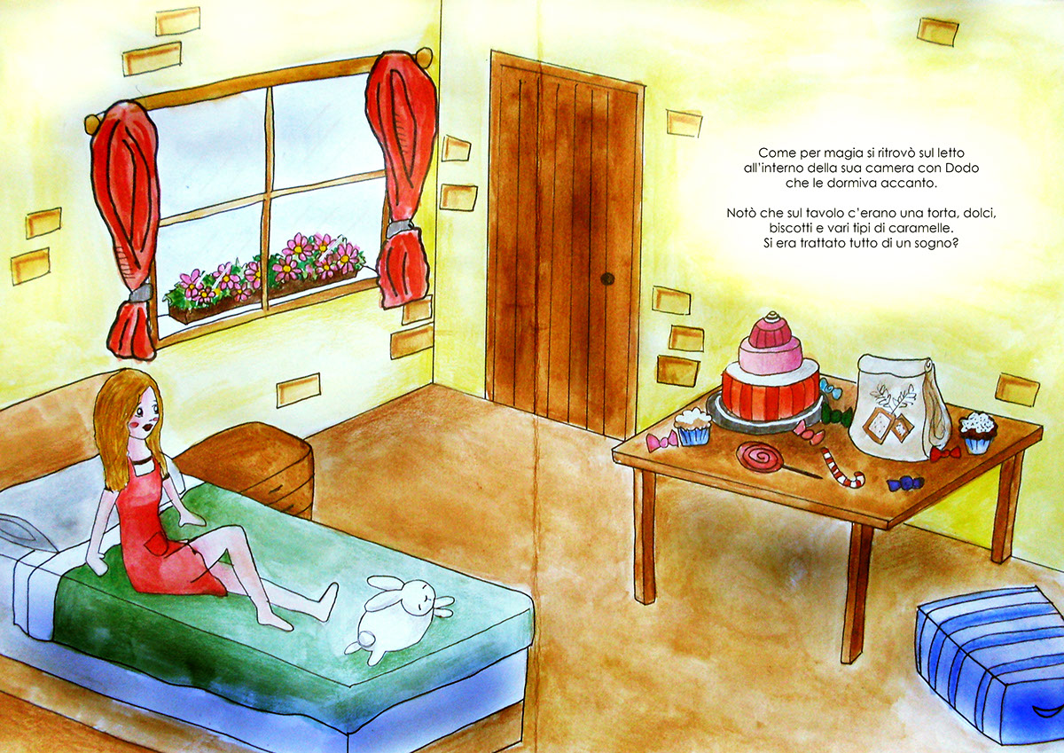 children book Layout illustrazione draw colours story kid kids child nice composition