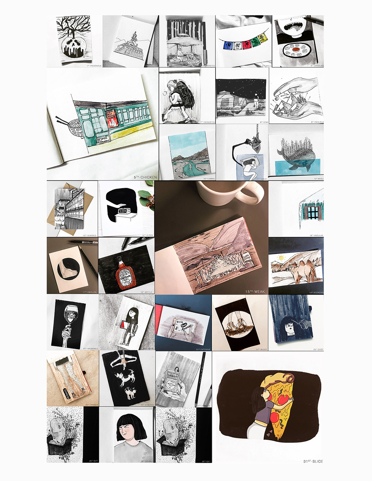 ILLUSTRATION  inktober inktober2018 portfolio Drawing  characterdesign art Illustrator