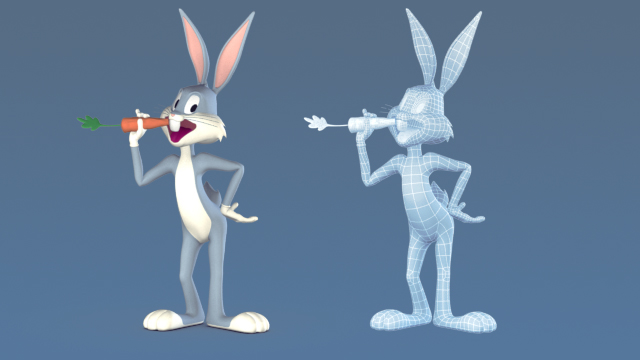 looney toon 3D characters bugs TAZ