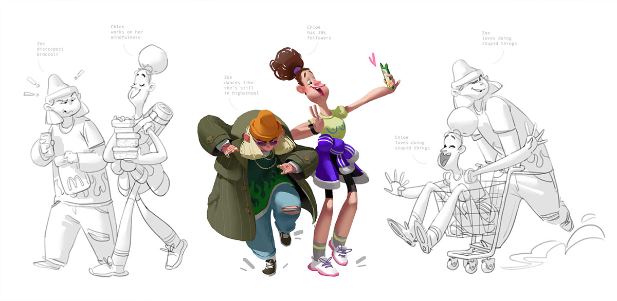 background cartoon Character design  colorscript environment VisDev visualdevelopment