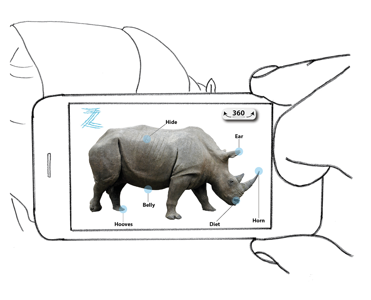 Edinburgh Zoo zoo game augmented reality app animals poachers   scamp