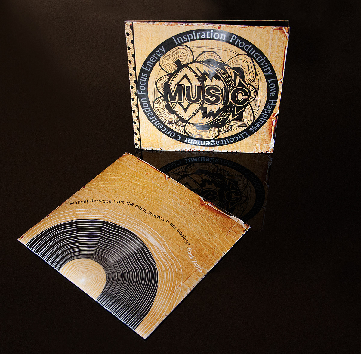 Lyrics songs Records vinyl cardboard Booklet