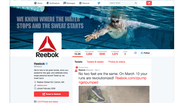 Reebok Swim reebok website revamp swimmers swimming gym Health