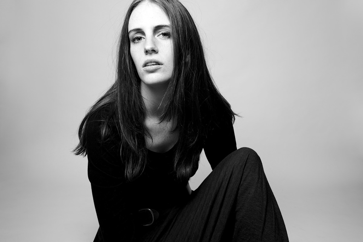 David Goddard Photography fashion photography model Test Shoot black and white freckles twiggy
