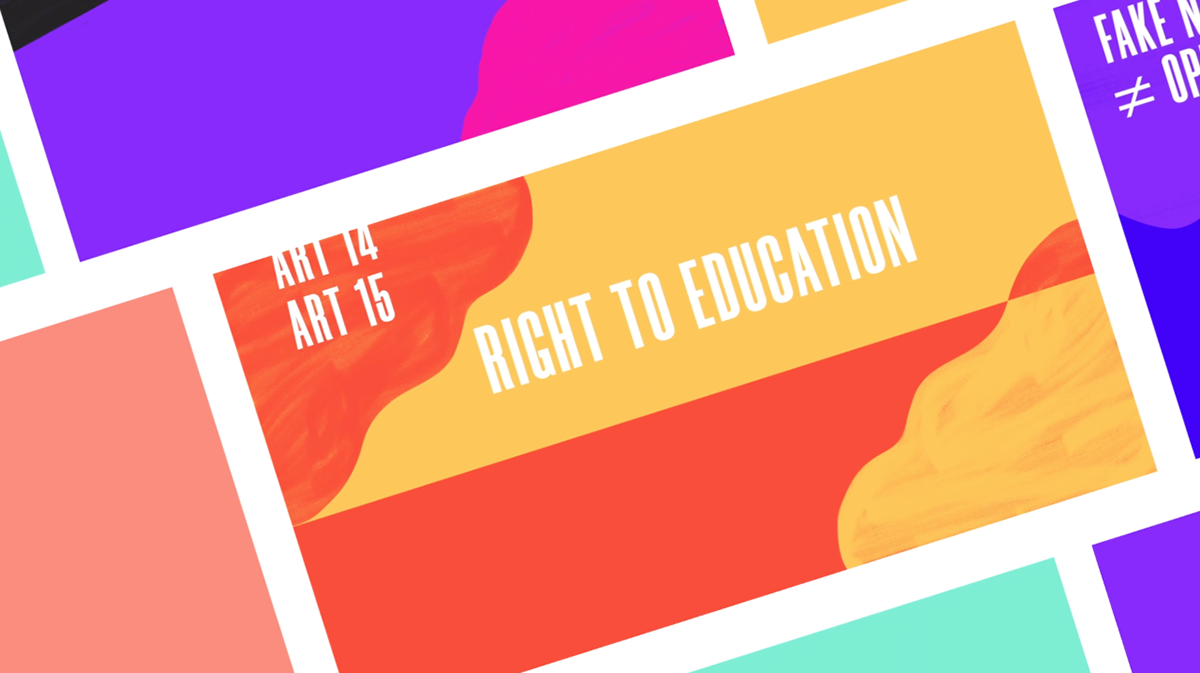 eu elections youth motion design right fight equality colorfull Human Right Form