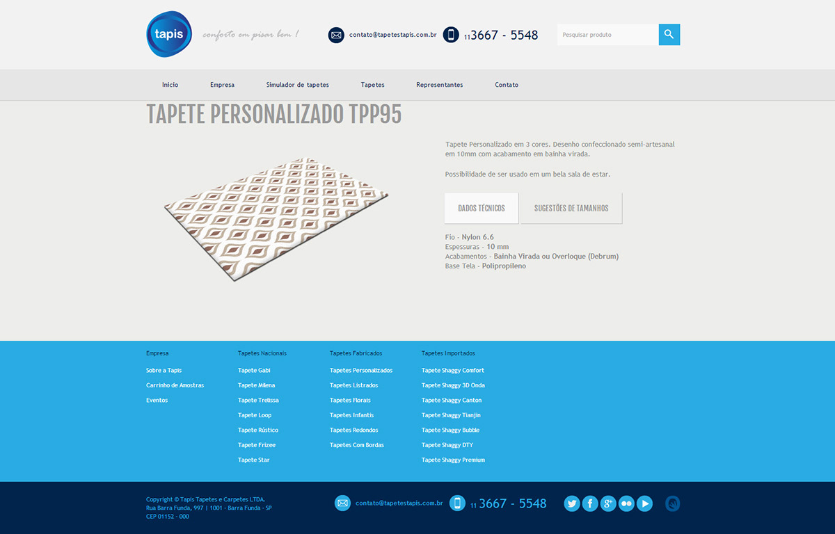 Web Webdesign web master designer tapis tapetes Tapis Tapetes logo Logomarca Layout Desenvolvimento de Site criação de site