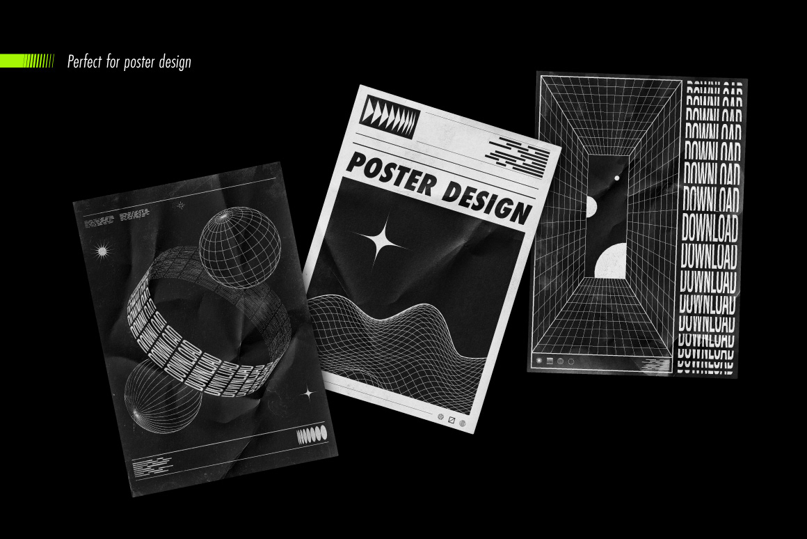 abstract Forms geometry mockups Packaging shapes social media spectrum surreal visual identity