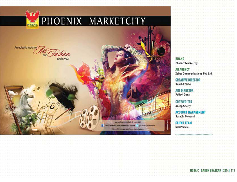 awardwinning MOSAIC2014 creative PhoenixMarketCity brand
