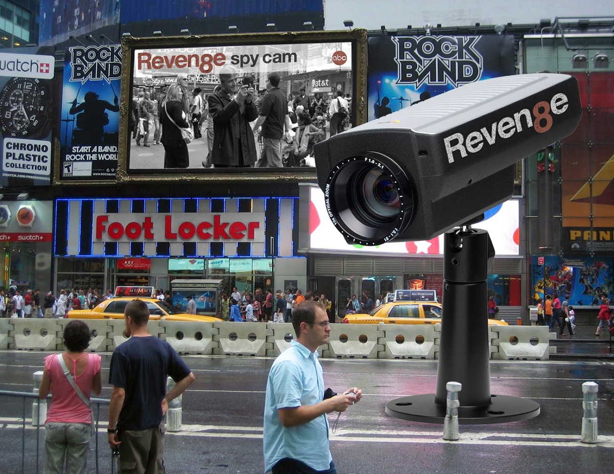 Adobe Portfolio abc revenge revenge tv ad campaign Phone App Guerilla Advertising Spy cam