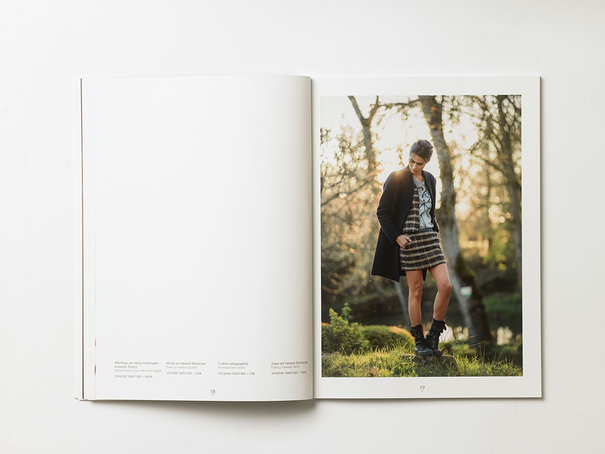 Mode Clothing woman Fall/Winter Catalogue magazine Lookbook joe san mise en page Collection brochure