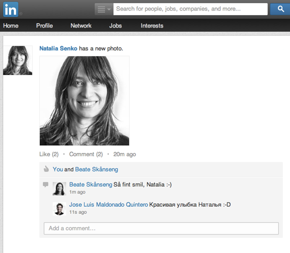 Linkedin Project smile the big smile in linkedin photo