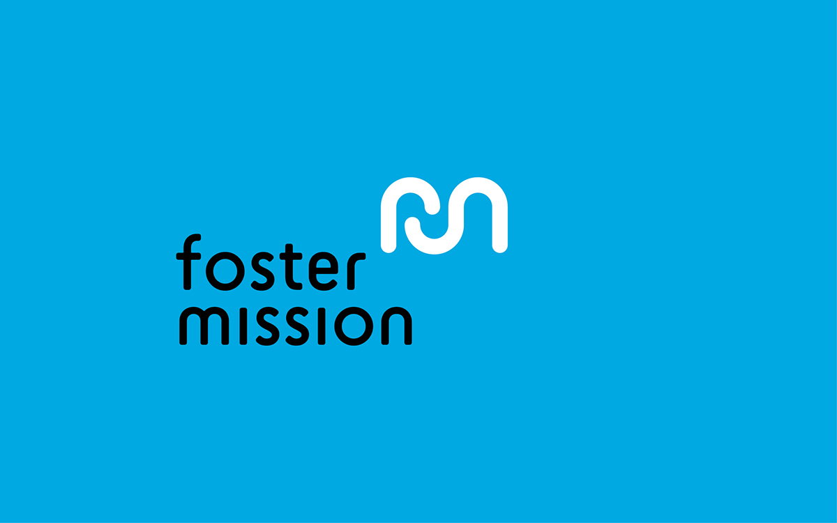 Humanitarian mission Foster identity brand blue humaniraty