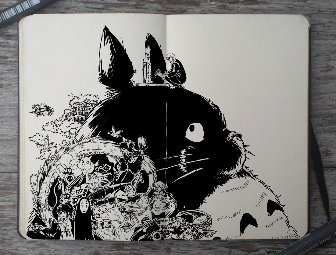 Studio Ghibli Hayao Miyazaki totoro my neighbor totoro moleskine