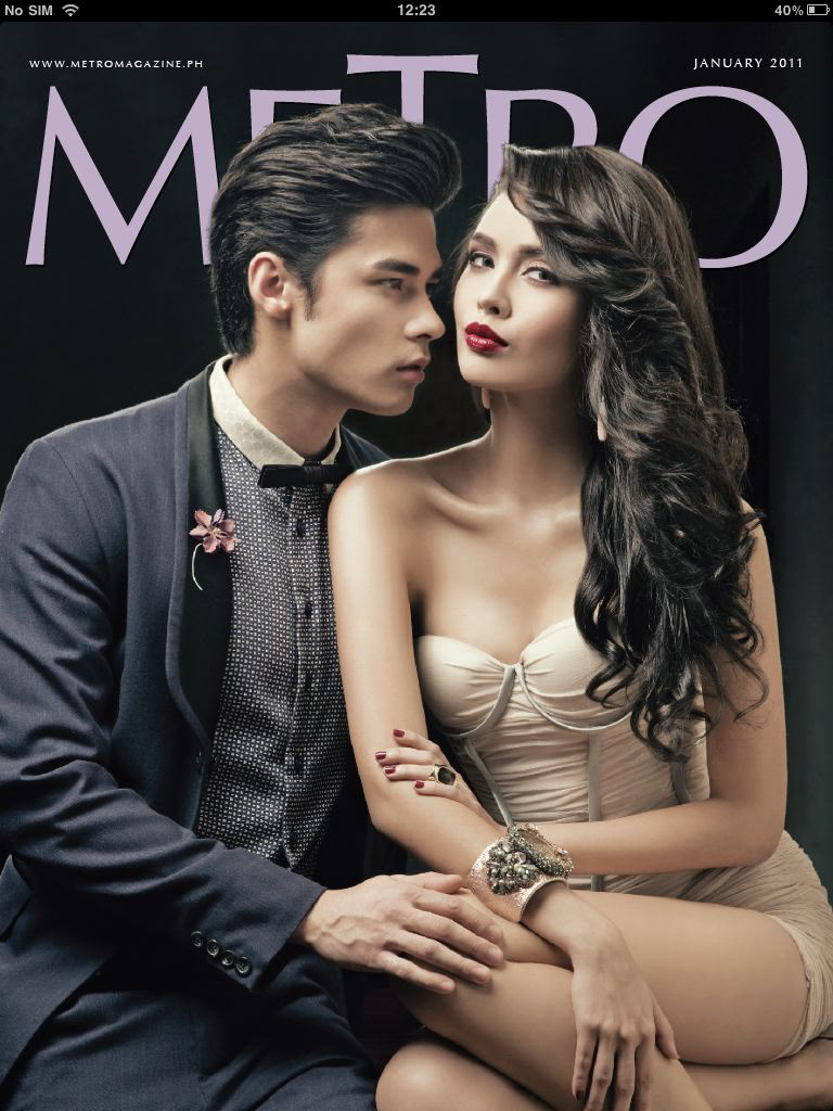 iPad itunes metro magazine philippines abs-cbn Layout