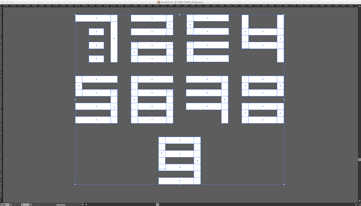 MANUEL krueger kruger Typeface future 8eight Eight font alphabet